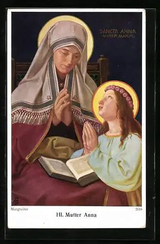 AK Schutzpatronin heilige Mutter Anna im Gebet