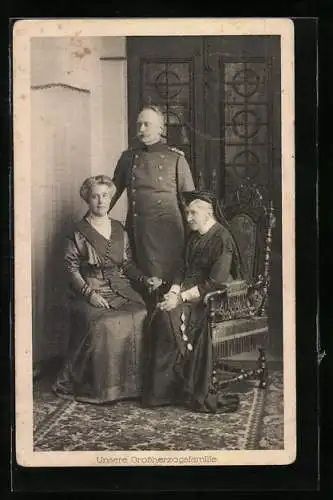AK Portrait der Grossherzogsfamilie von Baden