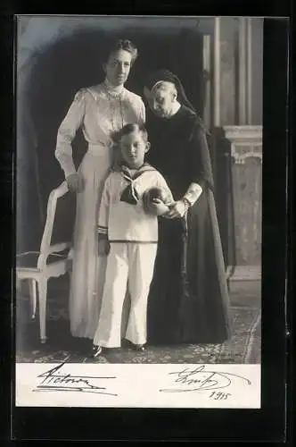 AK Grossherzogin Luise von Baden, Victoria von Baden, 1915