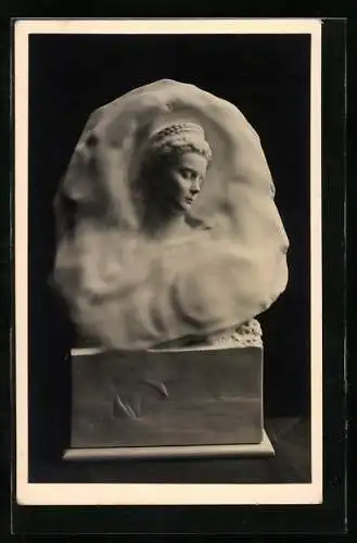 AK Allegorie der Kaiserin Elisabeth (Sissi) von Österreich, Bildhauer Rob. Weigl