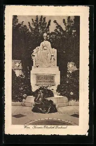 AK Wien, Denkmal Kaiserin Elisabeth (Sissi) von Österreich
