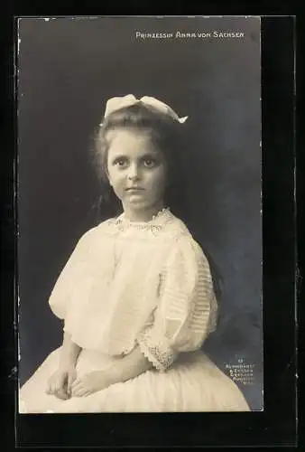 AK Prinzessin Anna von Sachsen