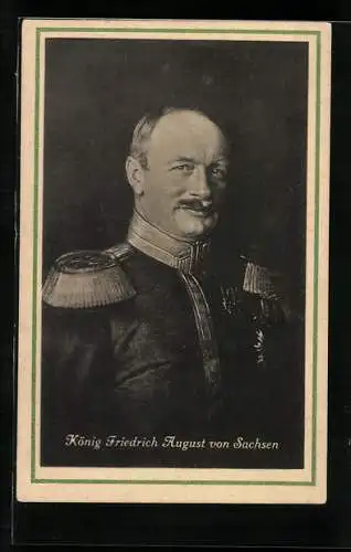 AK König Friedrich August von Sachsen