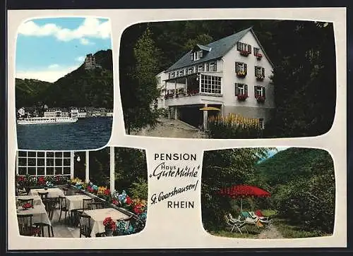 AK St. Goarshausen, Privatpension Haus Gute Mühle, Bes. H. Lüngen