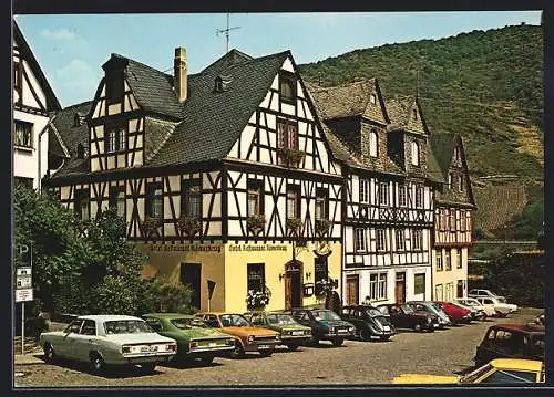 AK Oberwesel am Rhein, Hotel-Restaurant Römerkrug, Bes. Fam. Matzner