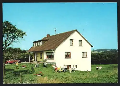 AK Brimingen /Kreis Bitburg, Hotel-Pension Café Lachergarten