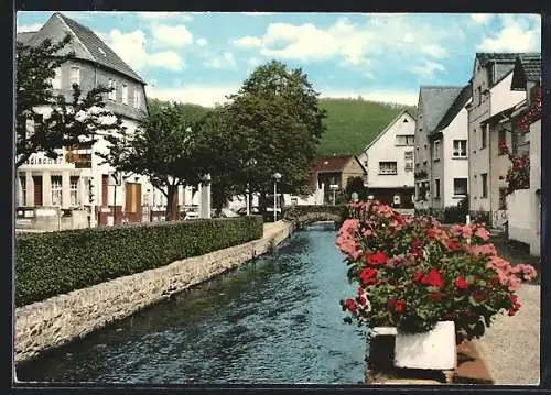 AK Oberbieber über Neuwies, Uferpartie mit Hotel Badischer Hof