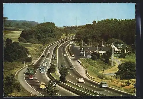 AK Heiligenroth, Bundesautobahn-Raststätte Heiligenroth an der Autobahn Köln-Frankfurt