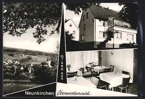 AK Neunkirchen / Westerwald, Privatpension Klipp, Innenansicht, Teilansicht