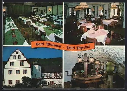 AK Kamp-Bornhofen, Hotel Rheingraf, Von-der-Leyen-Strasse 2, Innenansichten