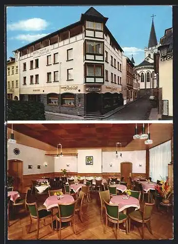 AK Bacharach, Restaurant Park Cafe Küchenmeister Scherschlicht, Innenansicht