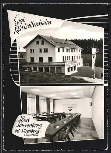 AK Kirchberg /Hunsrück, Evangelisches Rüstzeitenheim, Haus Karrenberg, Innenansicht