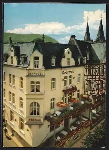 AK Boppard am Rhein, Rheinhotel Rebstock von C. A. Stumm