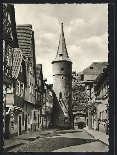 AK Karlstadt am Main, Ansicht der Maingasse
