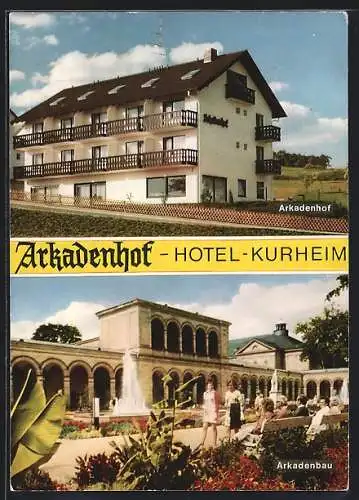 AK Bad Kissingen, Hotel-Kurheim Arkadenhof, Sonnenstrasse, Arkadenbau