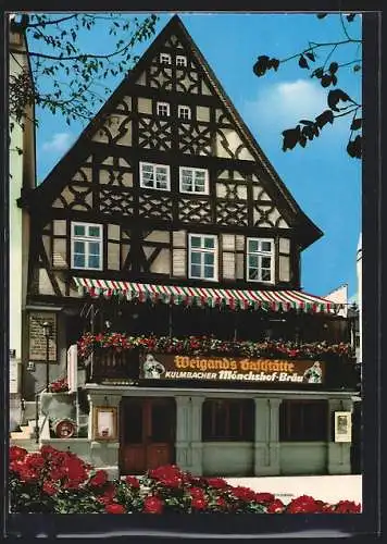 AK Bad Kissingen, Weigand`s Gasthaus Kulmbacher Mönchshof-Bräu