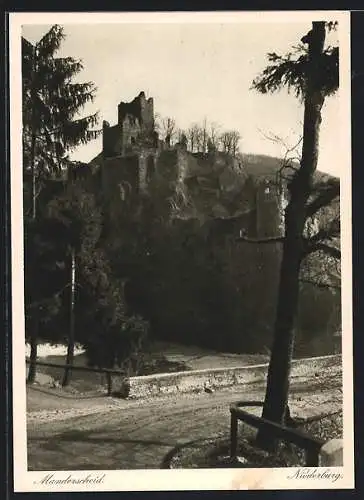 AK Manderscheid, Blick auf die Niederburg