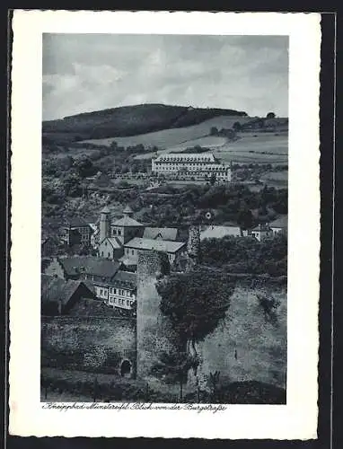 AK Münstereifel, Blick von der Burgstrasse auf das Kneippbad