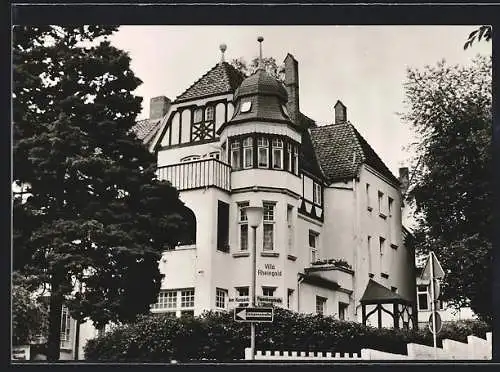 AK Bad Harzburg, Hotel Villa Rheingold, Am Kurpark 4 Ecke Papenbergstrasse