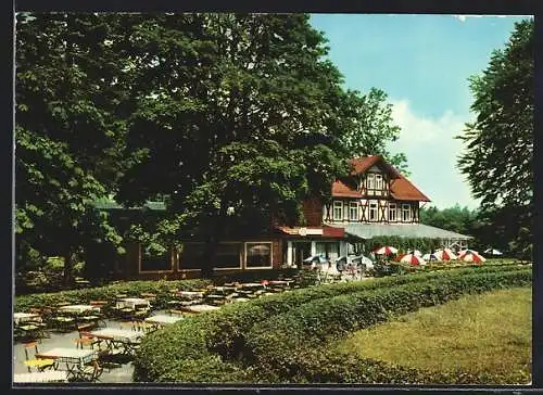 AK Schöppenstedt, Blick auf die Waldgaststätte Tetzelstein