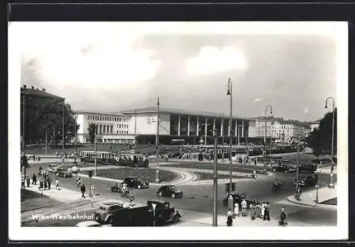 AK Wien, Westbahnhof mit Umgebung