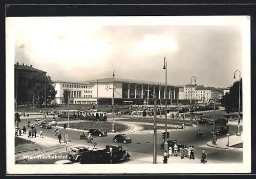 AK Wien, Westbahnhof mit Umgebung