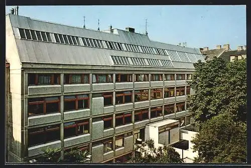 AK Wien, Knaben-Volks- u. Hauptschule d. Schulbrüder aus der Vogelschau