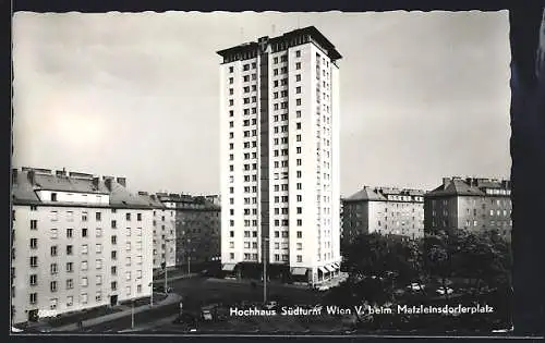 AK Wien, Hochhaus Südturm beim Matzleinsdorferplatz