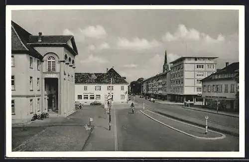 AK Kehl am Rhein, Der Rathausplatz