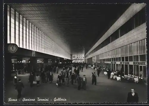 AK Roma, Stazione Termini, Gallerie, Bahnhof