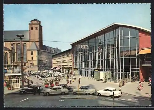 AK Köln, Blick zum Hauptbahnhof