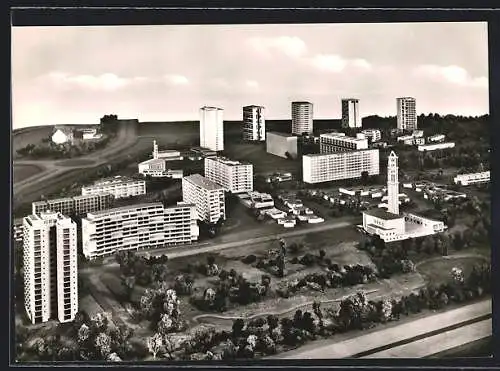 AK Berlin, Internationale Bauausstellung 1957, Modell des neuen Berliner Hansaviertels