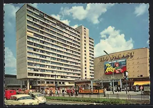 AK Berlin, Hochhaus und Zoo Palast