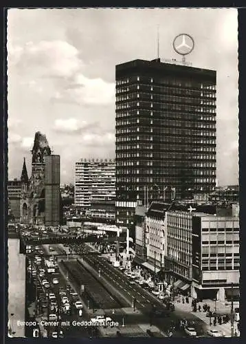 AK Berlin, Europa-Center mit Gedächtniskirche