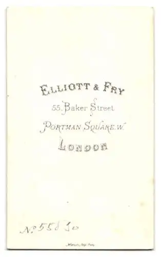 Fotografie Elliott & Fry, London, 55, Baker Street, Junger Herr im Anzug mit Krawatte