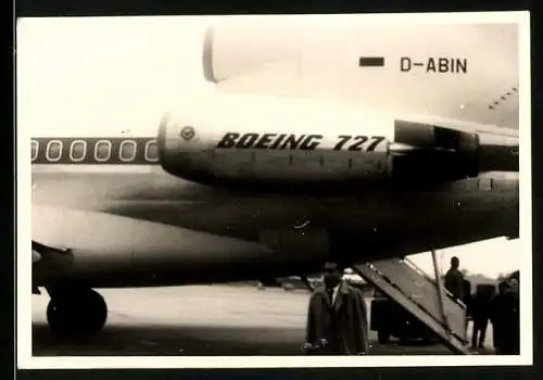 Fotografie Flugzeug Boeing 727, Passagierflugzeug Kennung D-ABIN