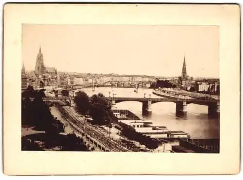 Fotografie C. Hertel, Mainz, Ansicht Frankfurt a. Main, Blick über die Stadt und nach Sachsenhausen