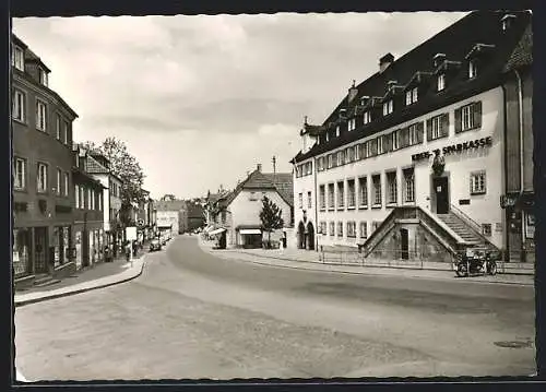 AK Crailsheim, Kreissparkasse in der Wilhelmstrasse