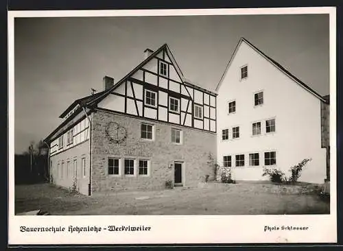 AK Hohenlohe-Weckelweiler, Blick auf die Bauernschule