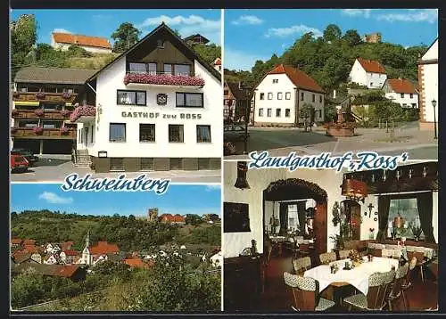 AK Schweinberg /Hardheim, Landgasthof Ross, Bes. Fam. Künzig-Scherzinger