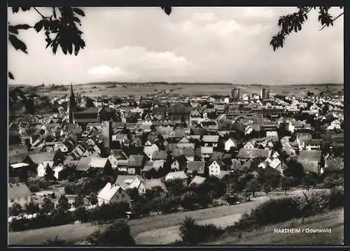 AK Hardheim /Odenwald, Blick über die Dächer