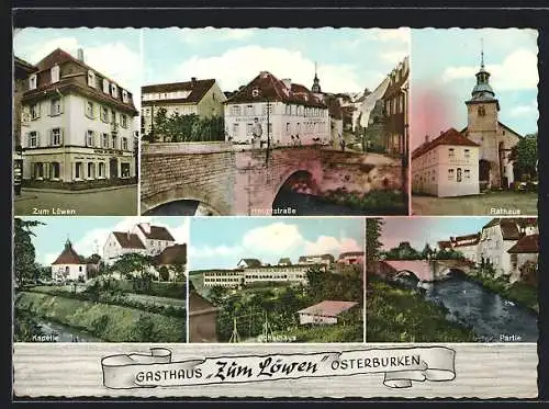 AK Osterburken, Gasthaus u. Metzgerei Zum Löwen, Inh. Friedrich Bartl