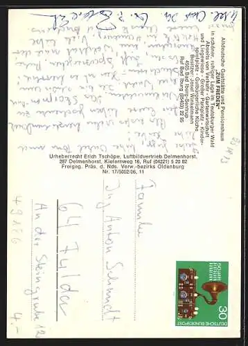 AK Bad Iburg-Sentrup, Ortsansicht aus der Vogelschau