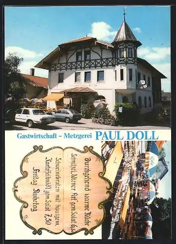 AK Endlhausen /Obb., Gasthaus Doll von Familie Holzgartner