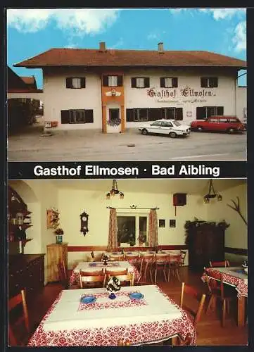 AK Bad Aibling, Gasthof Ellmosen von Fam. Gerg, Strasse Ellmosen 12 1 /2
