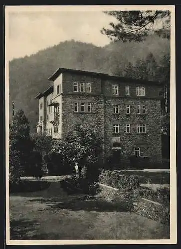 AK Oberaudorf, Aussenansicht des Rosenthal-Erholungsheims Grafenburg