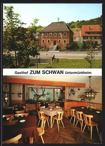 AK Untermünkheim, Gasthof zum Schwan, Hohenloherstrasse 57