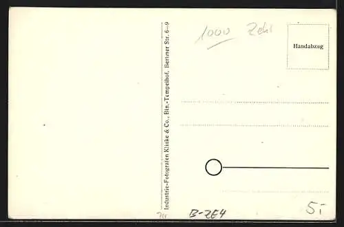 AK Berlin-Wannsee, Blick von oben auf das Strandbad