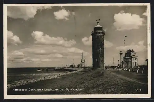 AK Cuxhaven, Leuchtturm und Signalstation