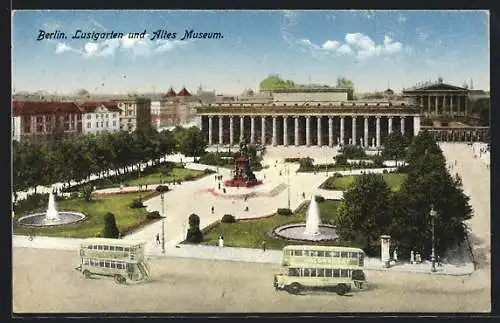 AK Berlin, Blick auf den Lustgarten und das Alte Museum